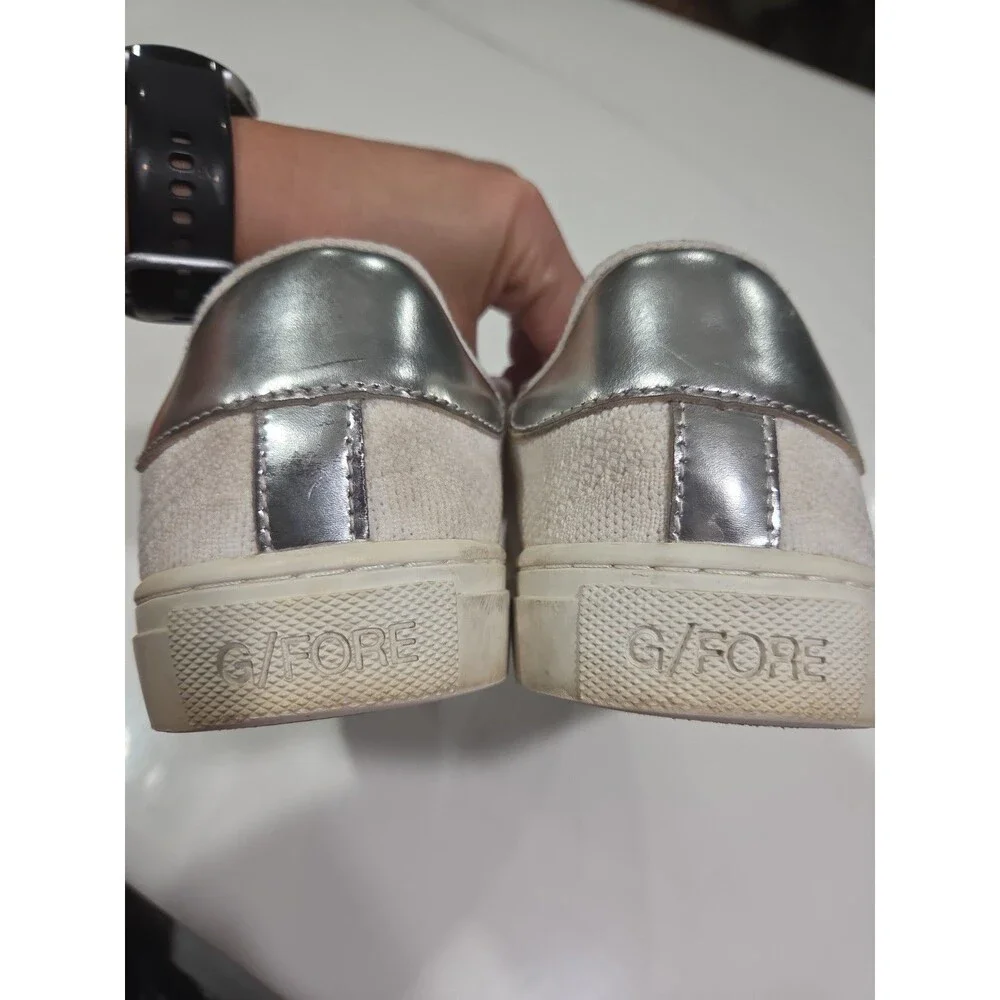 G/FORE Disruptor Quarter G Knit Womens White Size 9 Low Top Shoes G4LS22F21 SB9